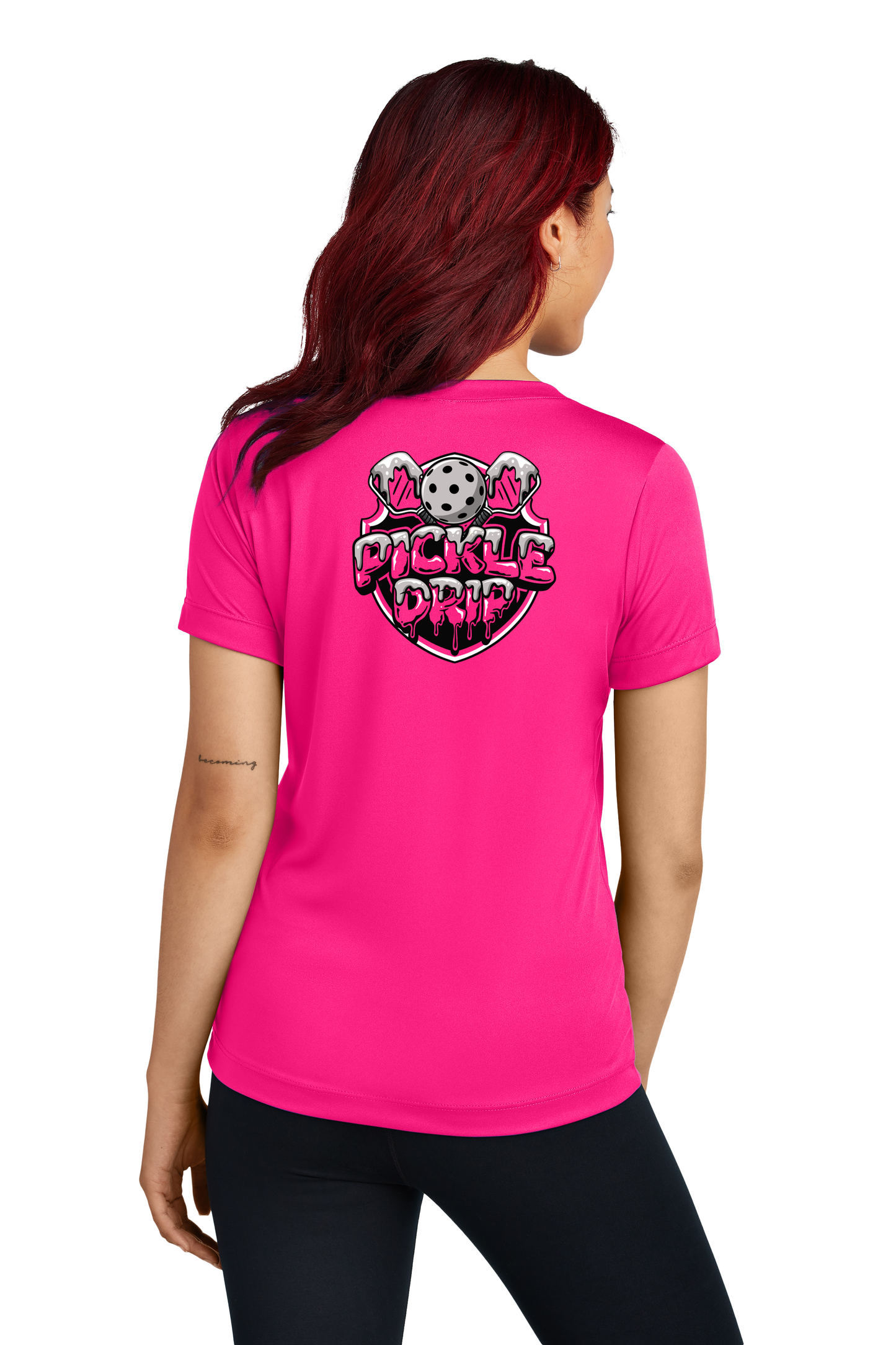 "Pink Ladies" Classic V-Neck Drip Tee