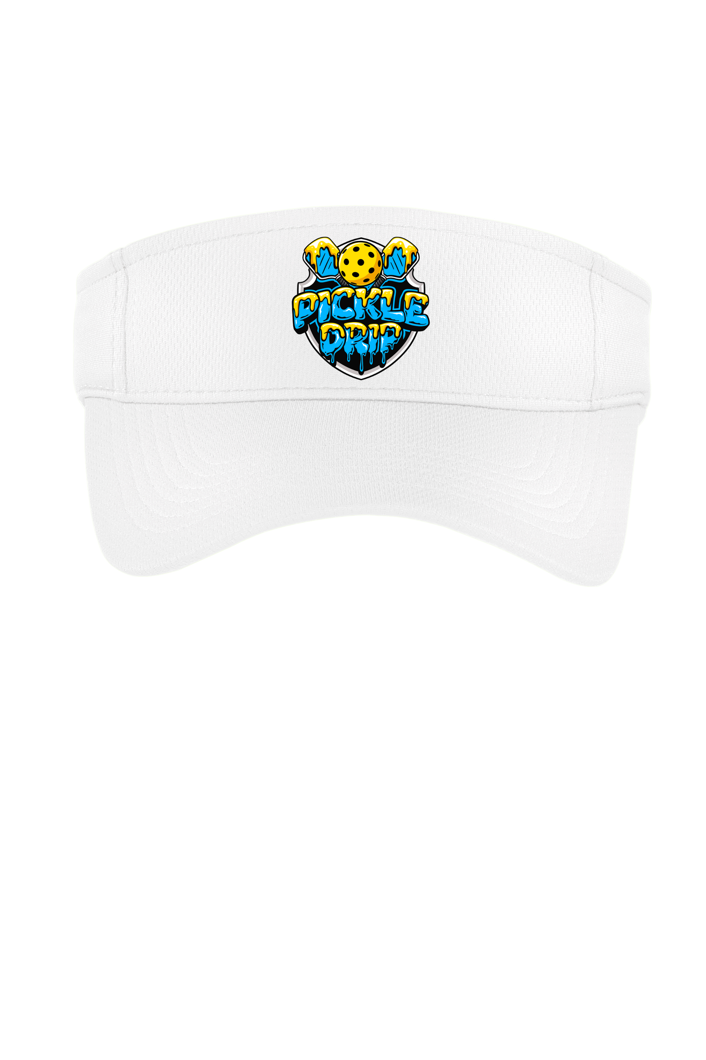 White Drip Classic Logo Visor