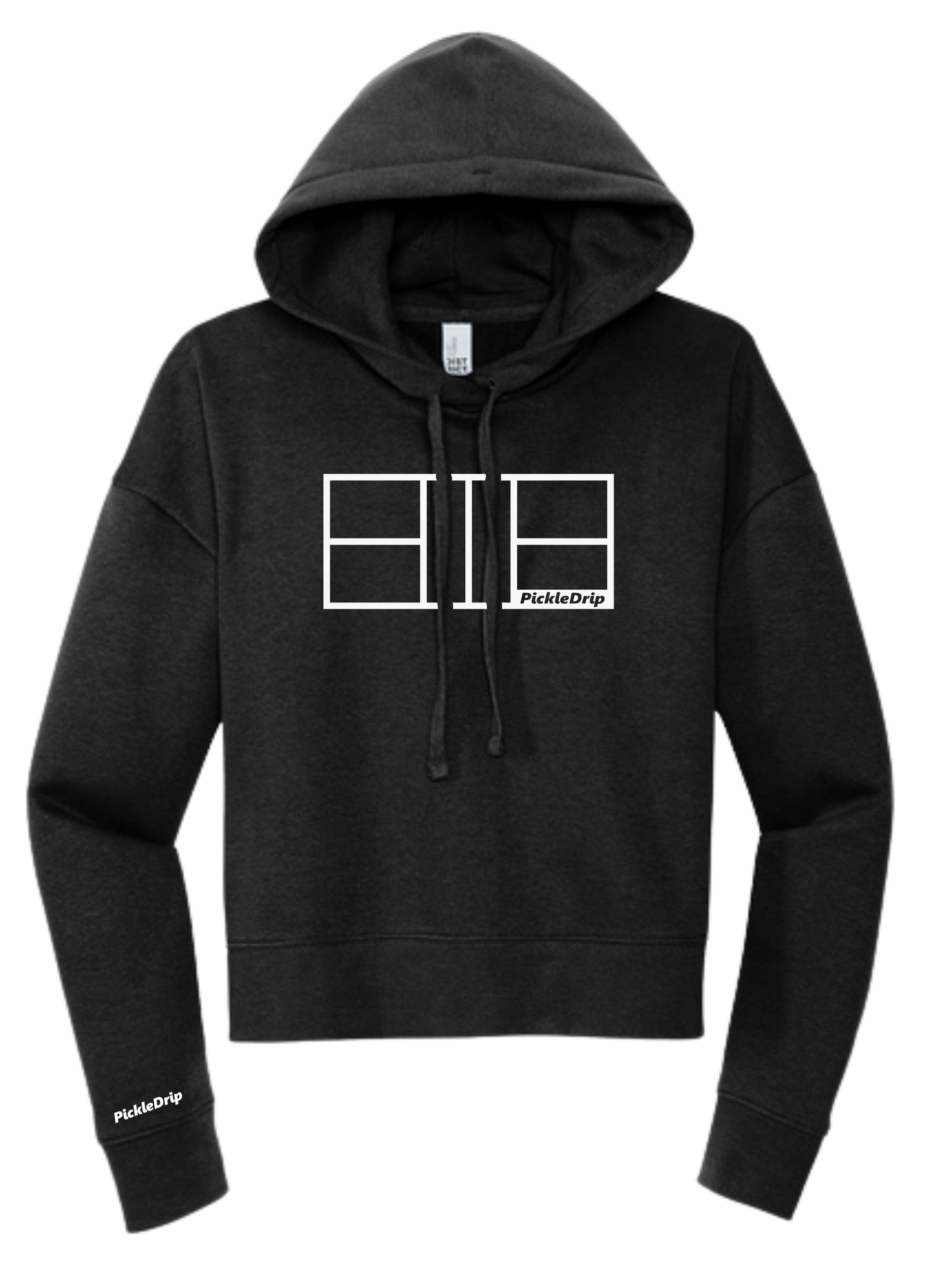 Womens Cropped Court Hoodie