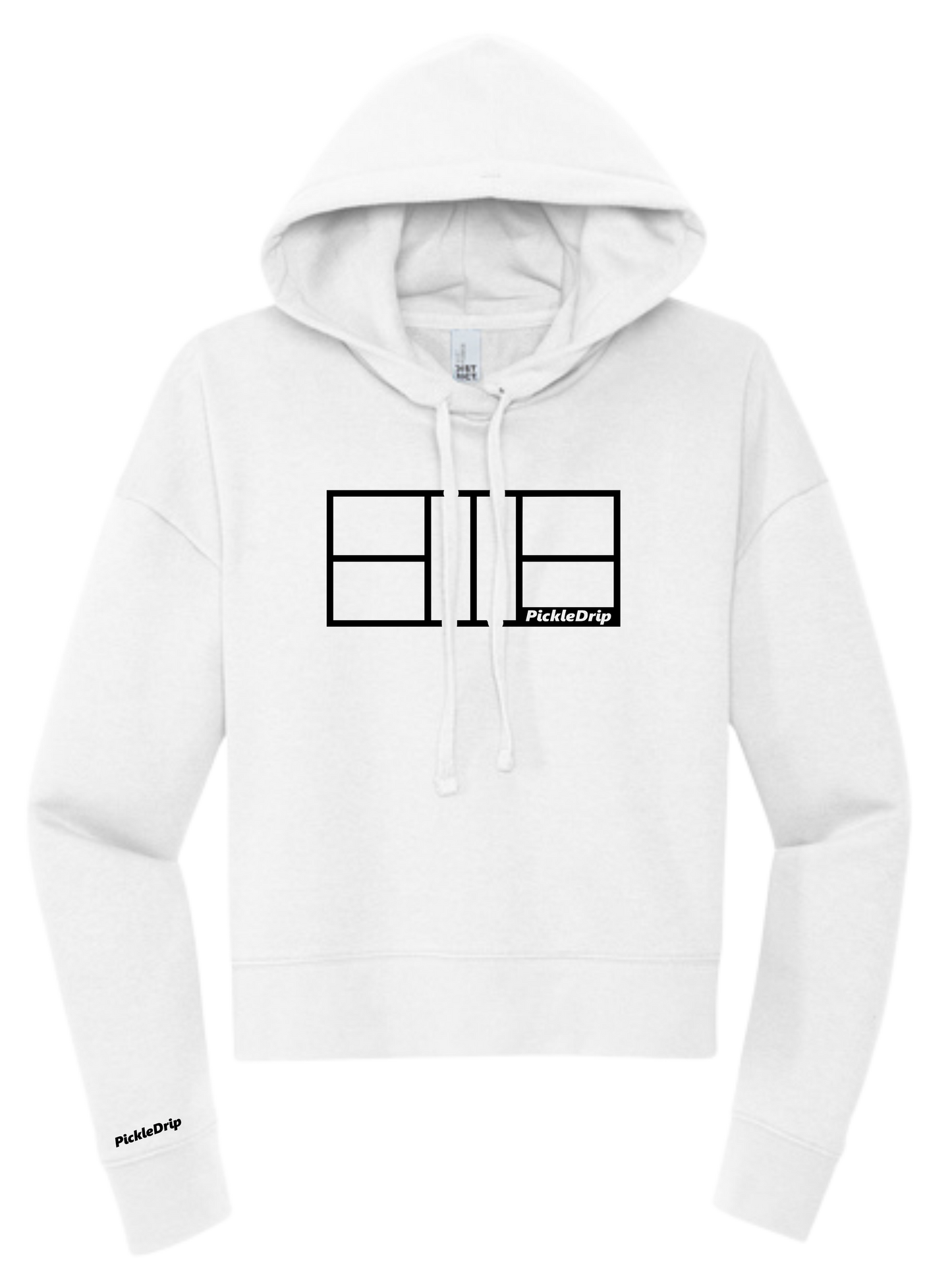 Womens Cropped Court Hoodie