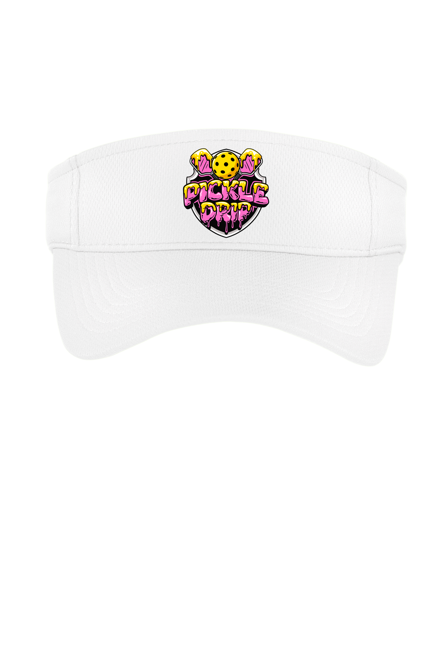 White Drip Classic Logo Visor