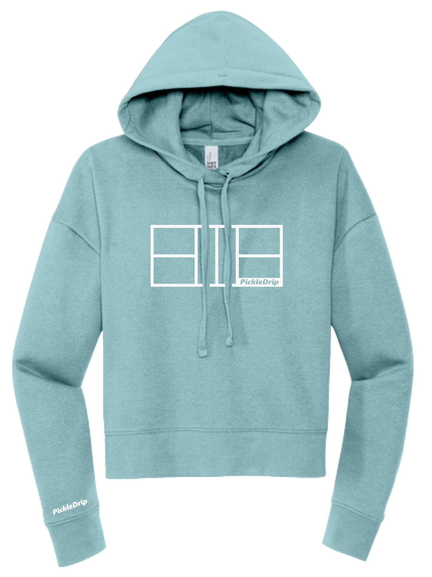 Womens Cropped Court Hoodie