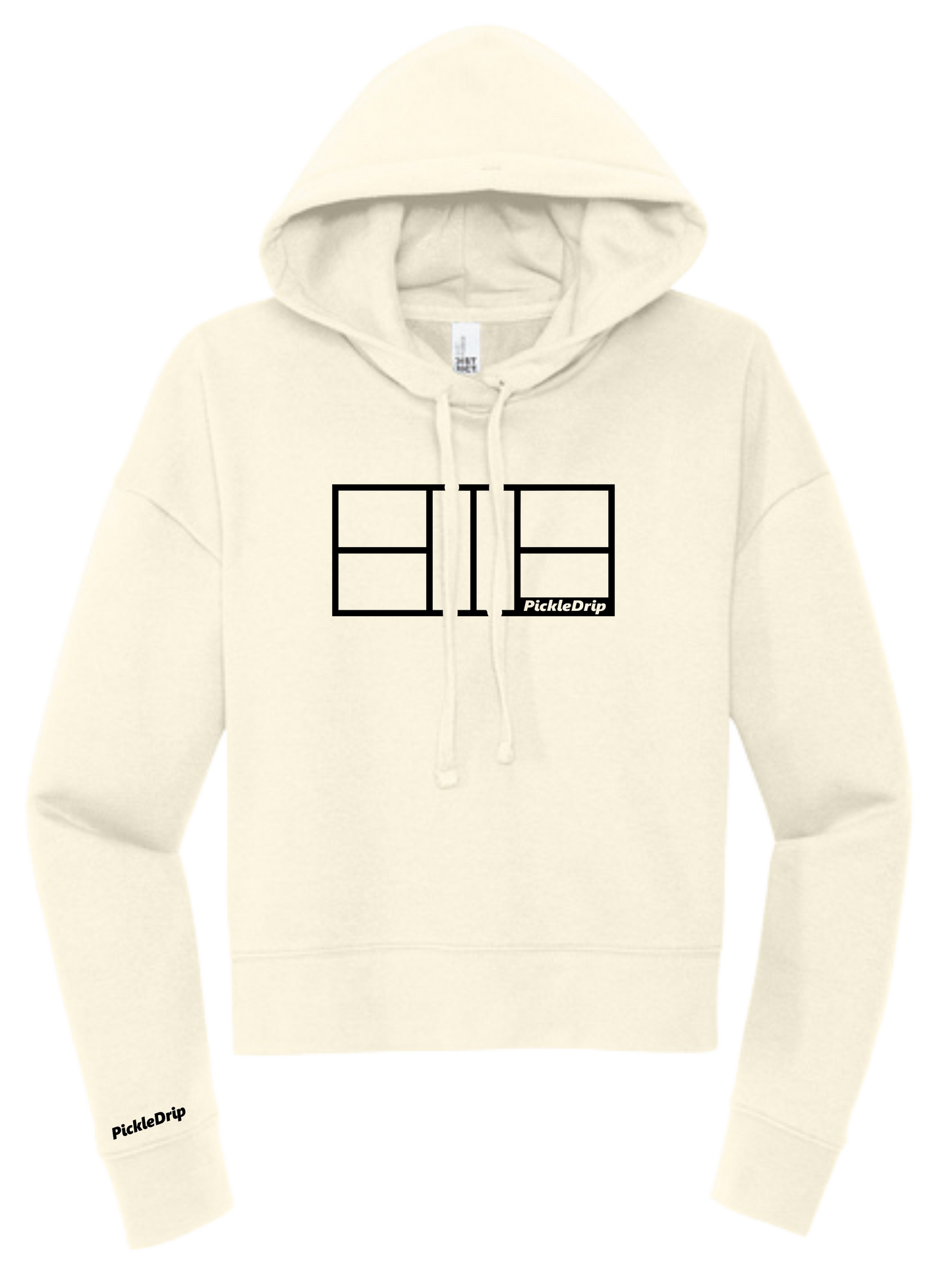 Womens Cropped Court Hoodie